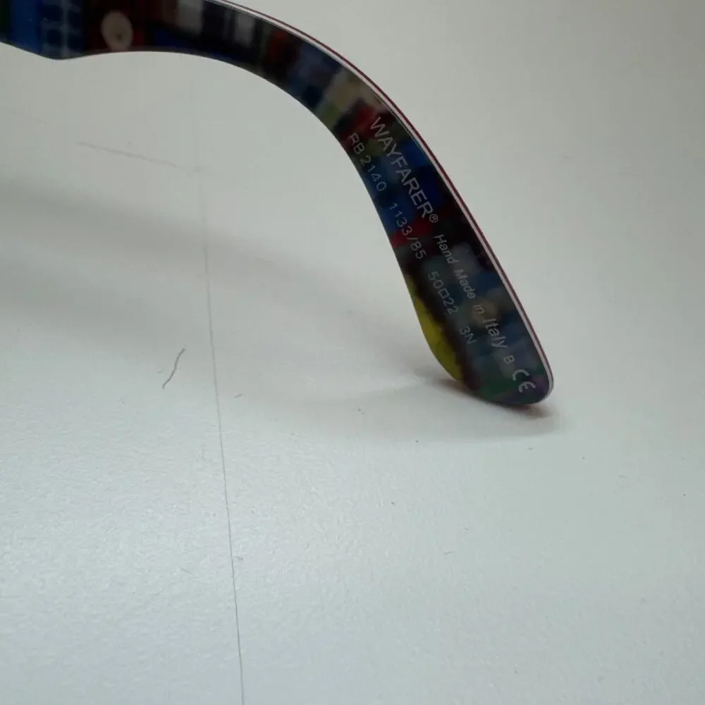 RARE Ray Ban Red Wayfarer New York Special Series RB2140 50-22 Brown Lens